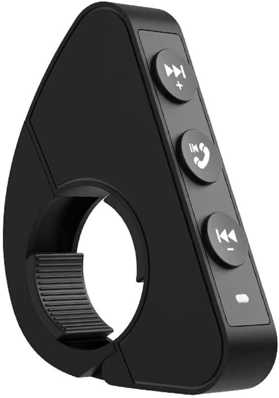 Wireless Bluetooth Media Button,IPX6 Riding Waterproof Controller,Steering Wheel Music Button,Wireless Handlebar Controller,Compatible with iPhone/Android Devices.for Bicycles,Motorcycles (Bicycle Remote)