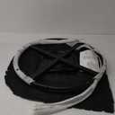 Modern Round Swivel Accent Chairs - Upholstered Armchair with Curved Back, Club Chairs with Waist Cushion, Barrel Chairs Swivel with Rotation Design, Cozy Reading Chair for Bedroom, Office (White)