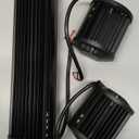 NAOEVO 12Inch LED Light Bar and 2PCS 4Inch LED Pod Lights, 420W 42000LM LED Fog/Driving/Off Road Lights Bar, Spot Flood Combo LED Light Bar with Wiring Harness Kit-3 Lead for Truck ATV Boat