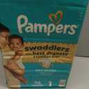 Pampers Swaddlers Diapers, Size 1 (8-14 lbs), 96 Count, Absorbent, Keeps Baby Dry and Comfortable, Skin Safe Disposable Baby Diaper 