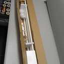 KAMANINA 1 Inch Double Curtain Rods for Windows 72 to 144 Inches (6-12 Feet), Ivory White Heavy Duty Double Curtain Rod, Telescoping Drapery Rod with Netted Texture Finials