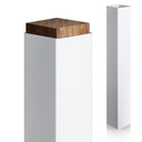 Thyle 1 Pcs 6 x 6 x 48 Inches(Actual 5.5 x 5.5) Post Sleeve Vinyl, White
