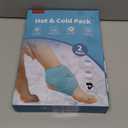 Comfytemp Ankle Ice Pack Wrap for Sprained Ankles, Plantar Fasciitis, Foot Pain Relief, Reusable Gel Hot Cold Compress Brace for Achilles Tendonitis, Injury, Swelling, 2 Packs, Black (Standard)