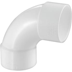LESSO 3" PVC 90 Degree Sweep Elbow, 3 inch PVC Pipe Fittings High Flow Capacity White for Plumbing and Pool Systems, Schedule 40 White