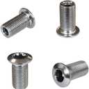 5 pcs for Each Single/Double/Triple Chainring Bolts Screws Disc Crankset Nuts Chainwheel + 10 pcs Washers Fit for Road Bike Mountain Bike MTB (25 pcs)