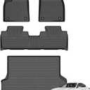 Floor Mats & Cargo Liner for 2016-2022 Lexus RX RX350/ RX450h (Not for RXL) All Weather Automotive TPE Liners Set Anti-Slip Waterproof Floor Liners Accessories (Car Mats+Trunk Mat) Black