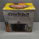 Crock-Pot 8-Quart Manual Slow Cooker, XL Family Size Serves 10+ People, Removable Stoneware with Warming Setting, Dishwasher Safe for Easy Cleanup, Black