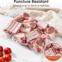 100 Vacuum Sealer Bags 8" x 12", Pre-Cut Quart Size Food Saver Bags for Vacuum Sealer Machine, BPA-Free Commercial Grade Storage Bags for Food Freezer Meal Prep & Sous Vide