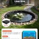 VEVOR 8 x 10 ft Pond Liner, 45 Mil Thickness, EPDM Rubber Material Fish Pond Liner for Outdoor Ponds, Easy to Cut, Durable & Leakproof, for Water Garden, Waterfall, Fishpond, Koi, Fountains, Black