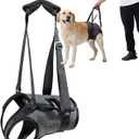 Dog Halter Harnesses, Adjustable Lift Hanress For Large Dogs, Dog Sling For Medium Dogs Hind Leg Support To Help Rehabilitate, Soft Padded Dog Support Harness For Elderly, Injured, Arthritic(Large)