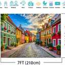 AIIKES 7x5ft Modern Paris Street Landscape Backdrop Nordic City Scenery Photography Background Living Room Home Decor Banner Photo Studio Props XY168