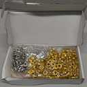 Grommet Tool Kit, 1/4 Inch Grommet Kit, 1403 PCS Silver Gold Eyelet Tool Kit with Handhold Eyelet Punch Pliers, Hole Punch, Transparent Storage Box, User Manual for DIY Fabric, Tarps, Paper Crafts