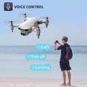 4DV9 Mini Drone with 1080P HD Camera for Kids Live Video RC Quadcopter for Adults Beginners Toys Gifts,Altitude Hold, Waypoints Functions,One Key Start,3D Flips,3 Batteries,Gray