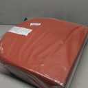 Wellsin Outdoor Chair Cushions for Patio Furniture - Patio Chair Cushions Set of 2 - Water Resistant Round Corner Outdoor Seat Cushions 17"X16"X2", Brick Red