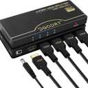 DGODRT 8K@60Hz HDMI Splitter 1 in 4 Out, 1x4 Power HDMI 2.1 Splitter 4 Ports Distributor Box, Support 4K@120HZ HDCP 2.3 3D HDR 48 Gbps for HDTV, Fire Stick, PS5, Xbox, Blu Ray(HDsplit8K-4P)