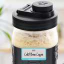 Mason Jar Lids Wide Mouth Plastic 4 pack-USA Made-Flip Cap Screw Top Pour Spout Drink Hole - Leak-proof for Ball, Kerr, Azure Canning Jars - Airtight for Drinks to Go and Controlled Pouring - Black