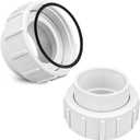 2" Half Union Adapter Replaces Pentair PKG188 Half Union Adapter, Fits Pentair Sta-Rite Heater and Salt Water Chlorinator Cell, Pool & Spa Replacement Parts, 2 Pack