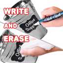 2 x ArtCreativity Pack of 120 Chalkboard Labels for Buckets with a Liquid Chalk Marker, Waterproof and Erasable Stickers in Assorted Designs, Reusable Chalk Board Labels for Jars and Art & Craft Supplies