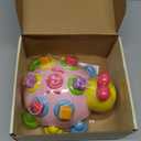 Baby Musical Ladybug Crawling Toys,Baby Toy 6-12 Months with Light-up Music, Early Educational Learning Toy, Infant Gift Toys for 7 8 9 10 11 Months 1-2 Years Old Newborn Girls (Pink)