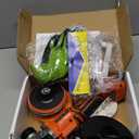 Cordless Angle Grinder Compatible for Dewalt 20V Max Battery, 3 Variable Speed, Brushless Motor with LED, Power Angle Grinder Tool Stand, Flap Disc Grinding, (No Battery), Light Orange