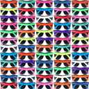 60 Pack Sunglasses Bulk for Party favors,12 Neon Sun Glasses with UV400 Protection,Great Gift for Pool &Beach Party,Birthday,Goody Bag Filler,Outdoor Party Supplies for Teens Adults