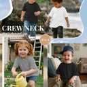 Halfchet 3 Pack Toddler Boys Short Sleeve Shirts Oversized Crew Neck T Shirts Baby Loose Fit Tees Summer Basic Tops 18M-5T