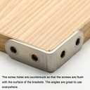 8PCS L Corner Bracket 40MM x 40MM Angle Bracket Double Holes Brackets for Wood with 32 Screws Metal Corner Brace