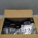 PERLESMITH Rolling TV Stand on Wheels for 23-60 Inch Flat Curved Screen TVs, Mobile TV Cart Height - Adjustable with Shelf/Tray, Portable TV Stand Holds up to 55 lbs, Max VESA 400x400mm, PSTVMC04 (Deeep Black)