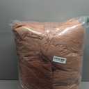 Monbix Oversized King Comforter Set - 7 Pieces Cationic Dyeing Autumn Leaf Bed in a Bag Bed Sets with Comforter, Sheets, Pillowcases & Shams, Reversible Bedding Comforters Sets (120 * 98)