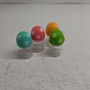 YOHKOH Natural Glass Baby Bottle with Natural Response Nipple, Newborn Anti-Colic Baby Bottles, Wide Neck Mushroom Cap Baby Bottle, Clear (Multicolour-A, 3.4oz (Pack of 4))