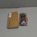 SOXONO Solar Charger Power Bank, PD 20W Fast Charging External Batter, 40000mAh Portable Phone Charger Built in 4 Cables with Dual Bright Flashlights for Camping, Hiking, and Outdoor Use (Black-orange)