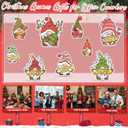 108 Sets Xmas Gnomes Ornament Funny Air Freshener Ornaments with Xmas Greeting Card Scent Sachets Employee Appreciation Gifts for Staff Coworkers Office Christmas Tree Party Decor