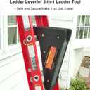 Ladder Leveler,Ladder Jacks,Ladder Stabilizer Tool with Storage Easy to Use for All Surfaces and Uneven Ground