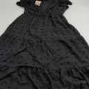 BTFBM Women V Neck Summer Dress 2025 Cap Sleeve Swiss Dot Boho Flowy Ruffle Slit Beach Party Long Maxi Cocktail Dresses L