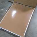 Amazon Basics Rectangular Bulletin Board, Cork Board for Wall, Vision Board for Classroom and Office, Aluminum Frame, 35" x 47", Brown