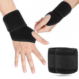 Carpal Tunnel Wrist Brace, Wrist Brace Night Support for Fitness, Weightlifting, Wear Anywhere & Adjustable, For Women Men - Right & Left Hands (2PCS-Black)