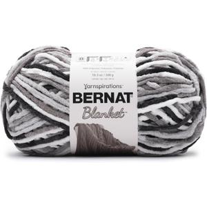Bernat Blanket Big Ball Yarn-Gray Storm