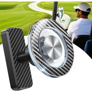 Magnetic Golf Cart Phone Holder, Mens Valentines Day Gifts for Him Husband Boyfriend, Golf Gifts for Men Dad Golfer, Golf Accessories for Mens Gifts for Valentine's Day Anniversary Birthday Gift Ideas (Carbon Fiber)