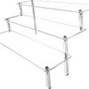 AZEAM Acrylic Riser,Clear Display Risers Stand Perfume Organizer Cologne Acrylic Shelves 3 Tiered Cupcake Shelf for Amiibo Funko POP Figures Food Desserts Holder Collection Cosmetic Vendor Product