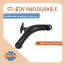 Front Lower Control Arms with Ball Joints Replacement for 2008 2009 2010 2011 2012 2013 Nissan Rogue 2.5L, 2014 2015 Nissan Rogue Select 2.5L MS30194 MS30195-2Pcs