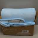 Baby Play Mat for Floor,1.3" Thick Elasti-Foam 50"50" Playpen Mat for Tummy Time,Water Repellent Soft Coral Velvet for Toddler,Infant,Kids,Non-Slip Backing Safe for Crawling(Light Blue)