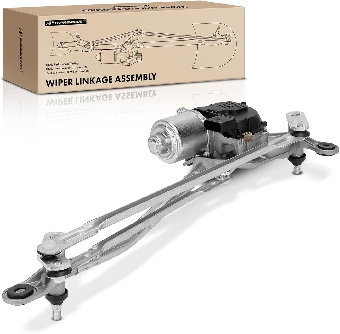 A-Premium Front Windshield Wiper Motor and Linkage Assembly Compatible with Tesla Model 3 2017-2023