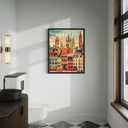 10 x Antwerp Belgium Art Print Poster, Europe City Skyline Artwork Painting Wall Art Vintage Painting for Bedroom Bathroom Living Room Decor 53 (Antwerp Belgium, 8 x 10 inches, Unframed)