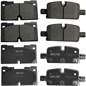 SIPAUTEC-Front and Rear Brake Pad Set 4-Wheel Set Ceramic Disc Brake Pads Replacement For 2019-2025 Chevrolet Silverado 1500 | Suburban Tahoe | Cadillac Escalade ESV | GMC Sierra 1500 | Yukon XL