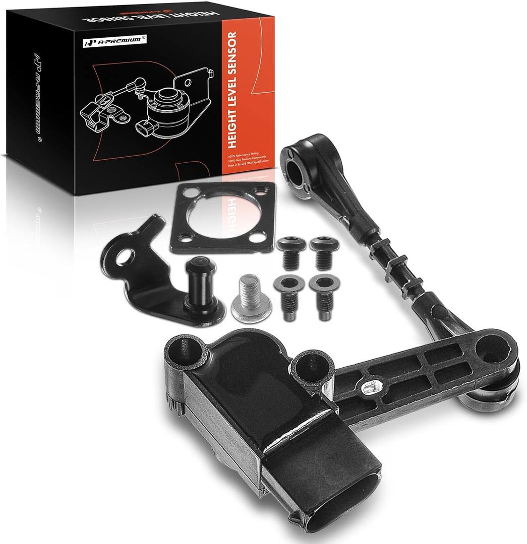 A-Premium Ride Height Level Sensor Compatible with Land Rover Range Rover Sport 2006 2007 2008 2009, V8 4.2L 4.4L, Front Left Driver Side, Replace# RQH500570, BH32-3C097-AA