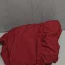 SCARLET DARKNESS Women's 2026 Summer Skirt Gothic Steampunk Skirt Renaissance High-Low Bustle Skirt (XX-Large, New Ruffle-wine)