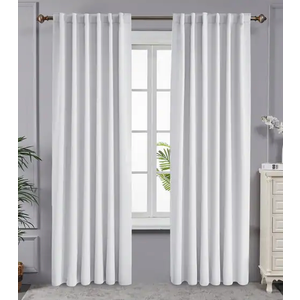 Curtains 51x120" 2 Pcs, White 