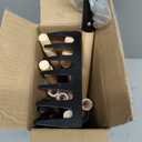 7PCS Kids Gardening Tools, Long Shovel, Rake for Leaves, Spade, Hoe, Steel Heads & Real Wood Handle, Yard Tools for Children Toddlers Gifts (Black)