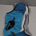 SUNFURA Dog Winter Coat, Warm Dog Coat with Harness for Medium Dogs Boys Girls, Reflective Fleece Lined Pet Winter Jacket Snowsuit for Pug, Jack Russel, Schnauzer, Turquoise (M, Neck 15in, Chest 20.9in)