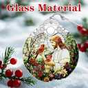 Jesus with Cardinals Ornament  Christmas Ornament & Religious Christmas Decor; Jesus Christ Decoration (Holiday Present, Bauble Present, Memorial Gifts, Gift Idea, Gift Exchange) | Heirloom Keepsake